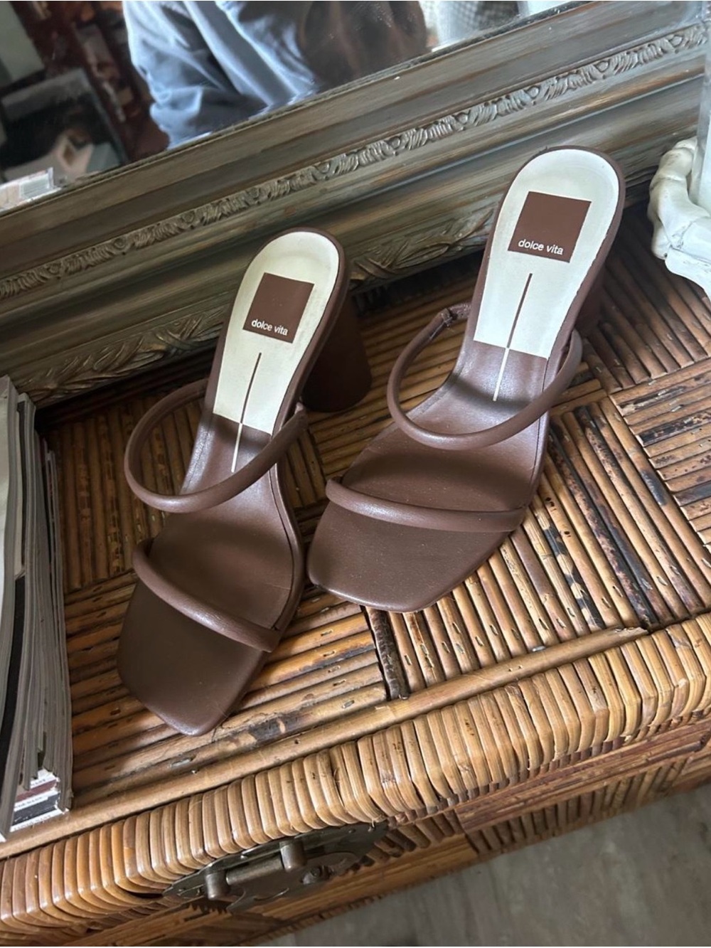 Dolce Vita brown block heels